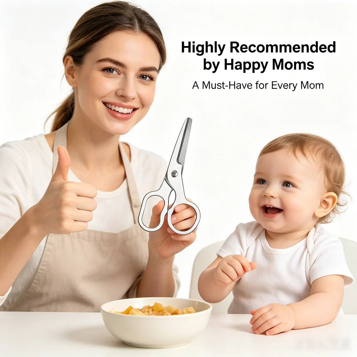 Baby Food Scissors Detachable  - đánh giá và giá Baby Food Scissors