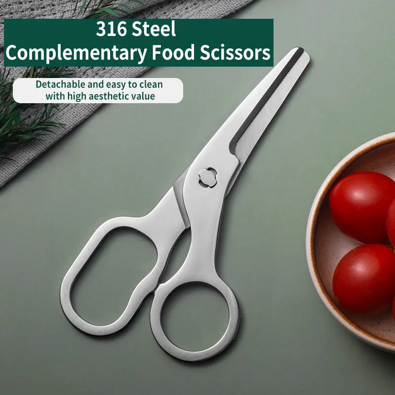 Baby Food Scissors Detachable  - đánh giá và giá Baby Food Scissors