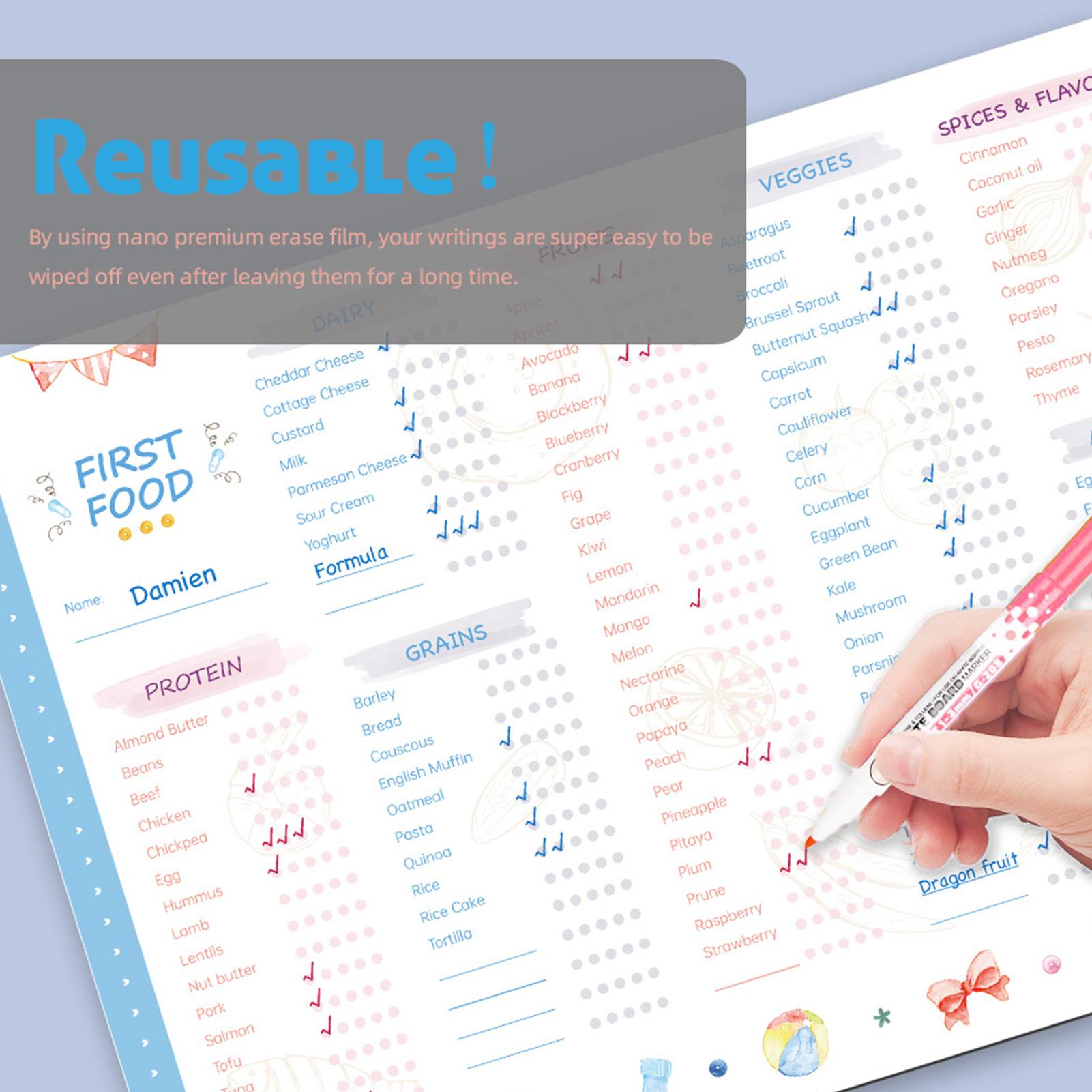 Baby First Foods Checklist Mag - đánh giá và giá Baby Food Menu