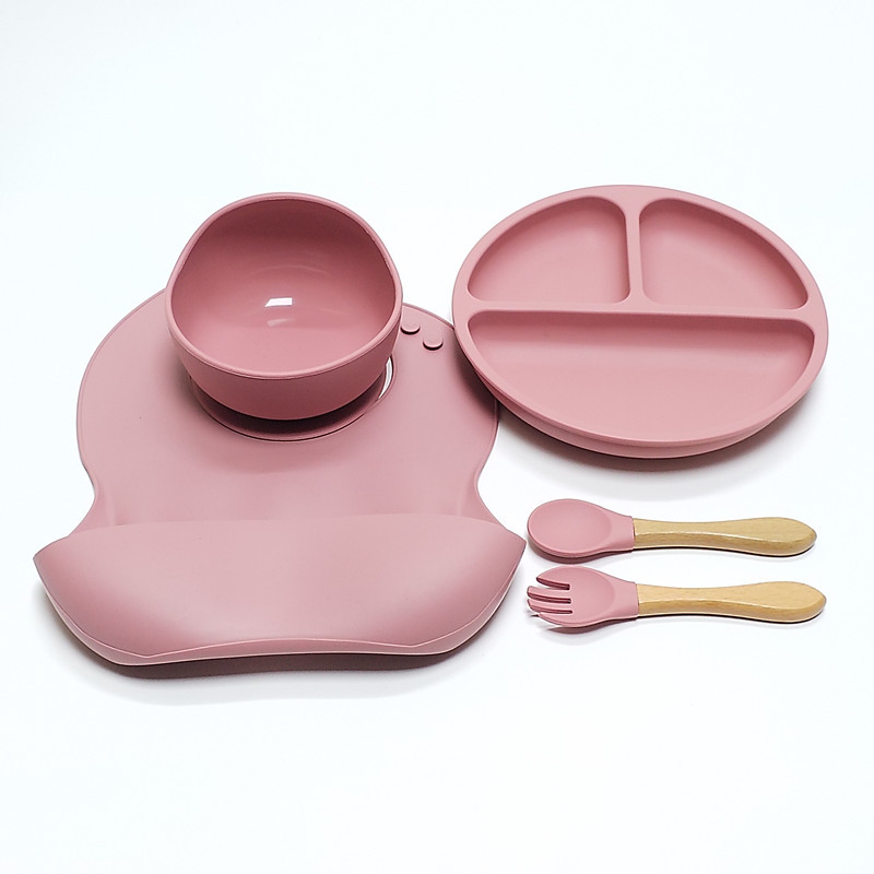 5pcs Children's Silicone Dinne - đánh giá và giá Baby Food Menu