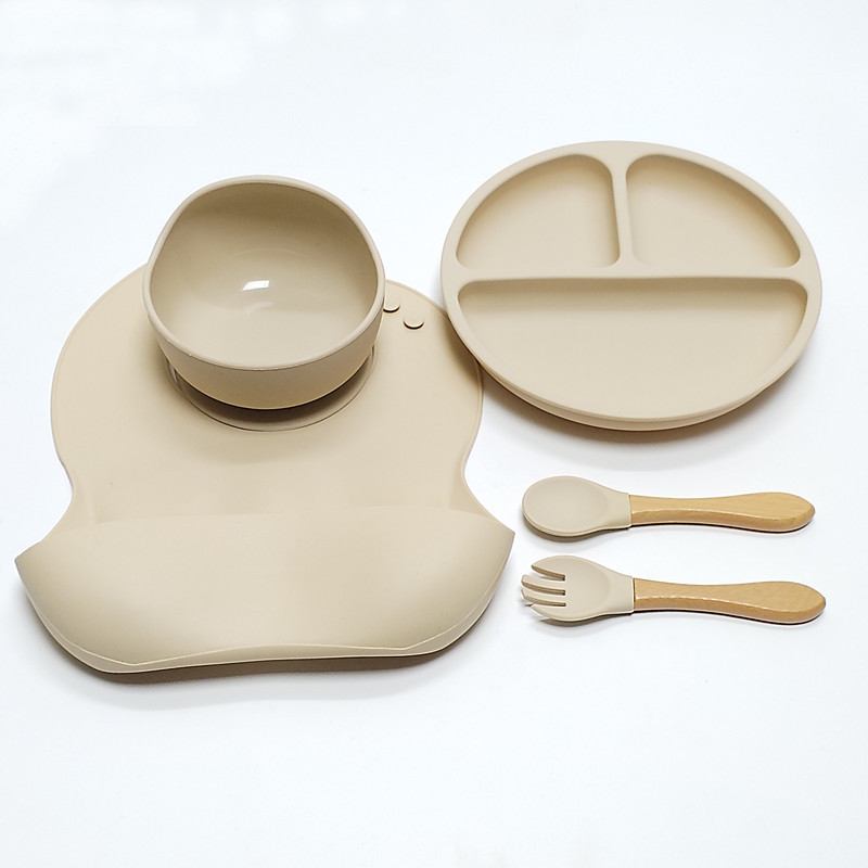 5pcs Children's Silicone Dinne - đánh giá và giá Baby Food Menu