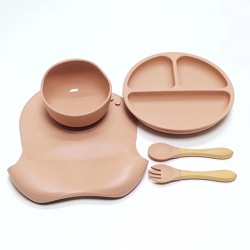 5pcs Children's Silicone Dinne - đánh giá và giá Baby Food Menu